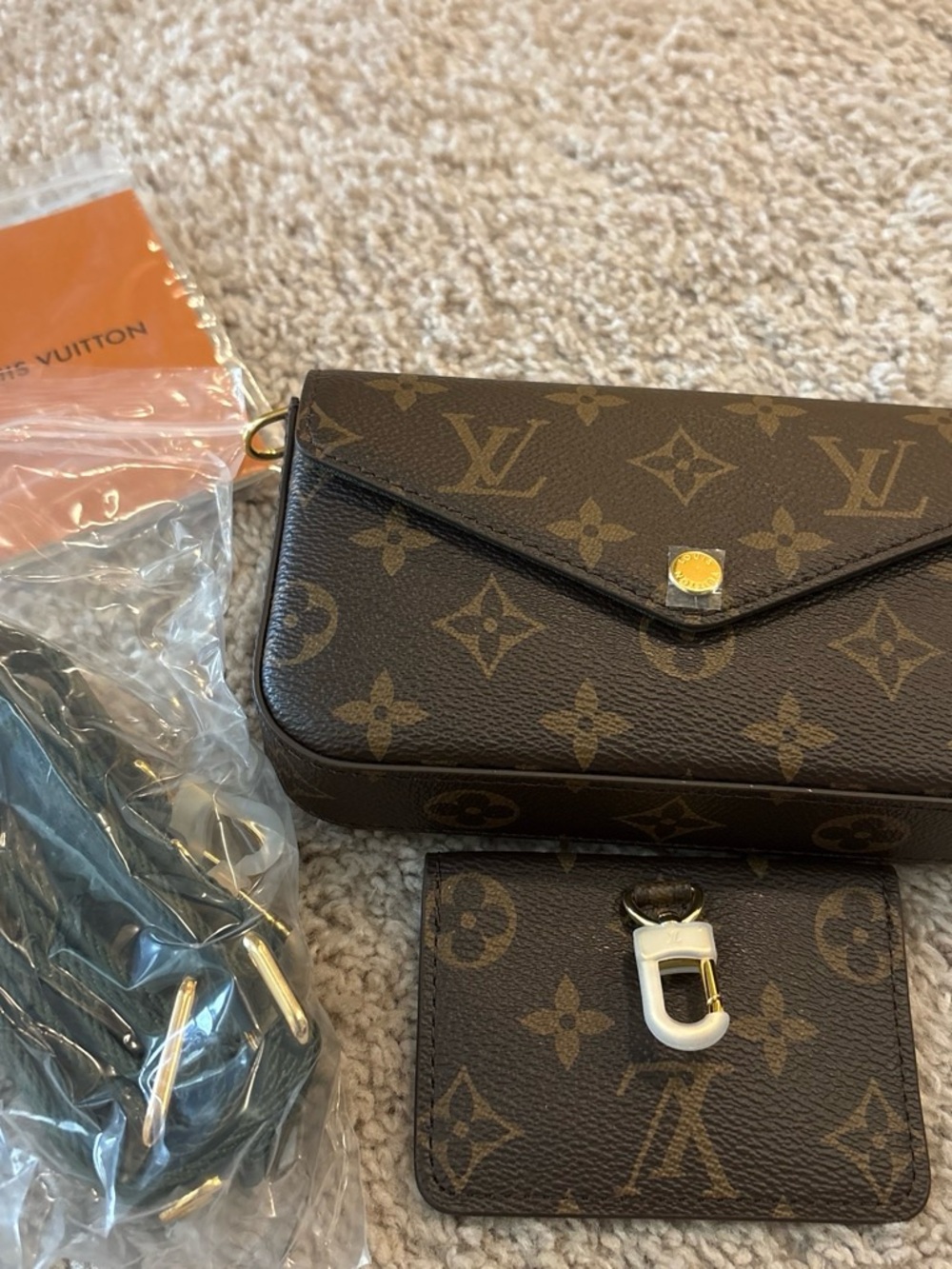 Louis Vuitton Monogram Canvas Felicie Strap and Go Crossbody Bag